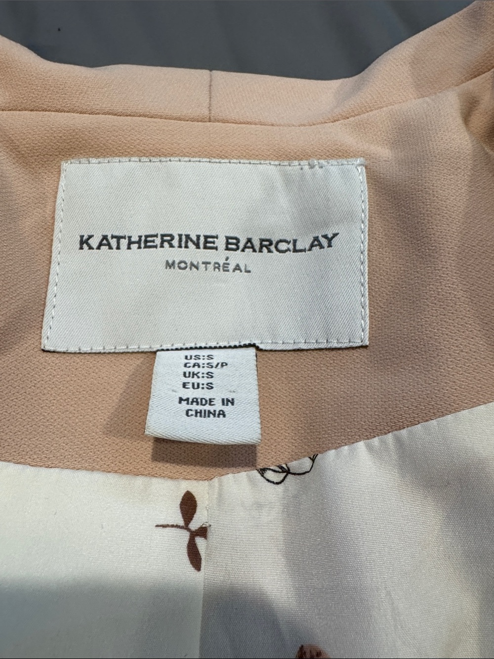 Vince Camuto Light Blush Shawl Collar Ponte Blazer - Picture 2 of 4